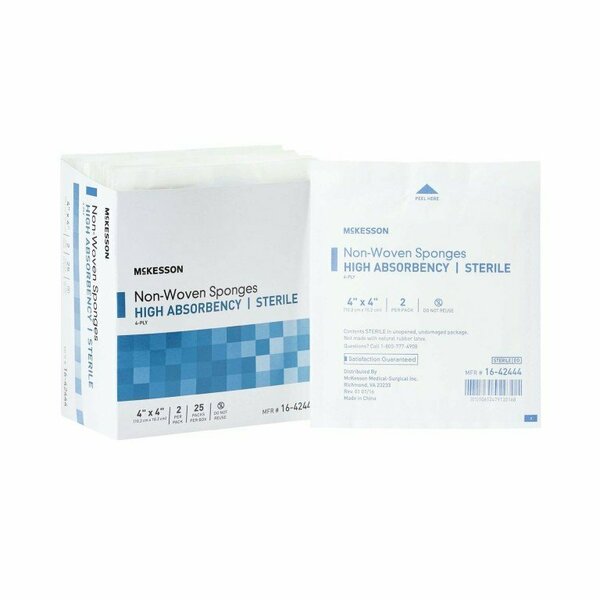 Mckesson Sterile Nonwoven Sponge, 4 x 4 Inch, 25PK 16-42444